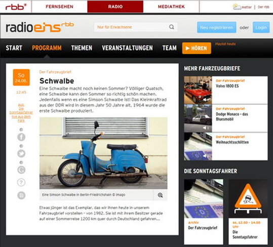 Screenshot - Der Sonntagsfahrer "Live im Park" Screenshot - Der Sonntagsfahrer "Live im Park"